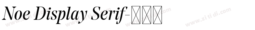 Noe Display Serif字体转换 Noe Display Serif字体转换